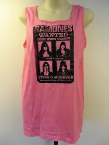 Nos Vintage Fai da Te USA Canotta Maglietta Crooked Ramones Wanted Poster Uno dei Punk - Foto 1 di 12
