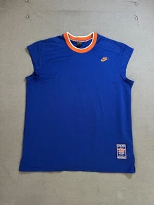 VTG Y2K Nike Supreme Court Jersey Adult XL Blue Sleeveless Gray Tag Tank - Picture 1 of 10
