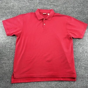 Vintage Ll Bean Shirt Herren Large Rot Polo Pullover Kurzarm - Bild 1 von 10