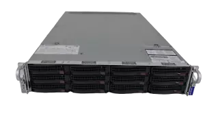 Supermicro 2U 12LFF X11DPU 2x Gold 6140 128GB Ram 2x 3008L-l8e NVME 2x 1000w - Picture 1 of 9