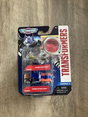 Micro Machines Transformers 2-Pack #002 Starscream / Optimus Prime Series 1 New - Image 1 of 4