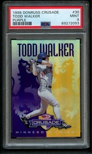 1998 Donruss Crusade Purple Todd Walker #30 PSA 9 MINT /100 - None Better! - Bild 1 von 2