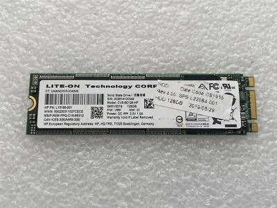 For Hp 914923-001 Lite-ON SSD L15189-001 128GB M.2 CV8-8E128 Solid State Drive - Image 1 of 2