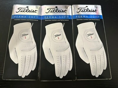 New Titleist Perma Soft Gloves - Lot of 3 Golf Gloves - Cadet Large L - Image 1 of 4