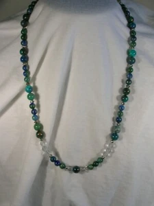 20" Chysacolla  Bead Necklace - Picture 1 of 2