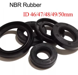 TC Skeleton Oil Seal Rings Rotary Shaft Seals NBR Double Lip ID 46/47/48/49/50mm - Picture 1 of 13