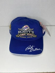 Miller Lite Rusty Wallace Last Call Penske Racing Chase Authentics Hat Blue NEW - Picture 1 of 14