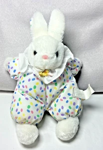 Russ Berrie Bunny Rabbit Baby Hoppity Plush Polka Dot VTG HTF - Picture 1 of 7