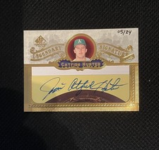 2007 Sp Legendary Cuts Jim Catfish Hunter Cut Auto 5/25 #IN-HU