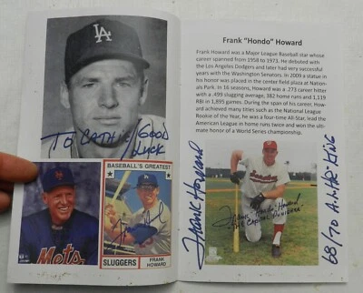 2013 FRANK "HONDO" HOWARD HAND-SIGNED Benefit Pamphlet Honoring Hondo & Veterans - Image 1 of 4