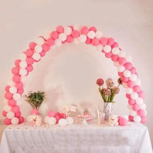 White Balloon Arch STAND Kits 12 ft Birthday Party Wedding Decorations Supplies - Picture 1 of 5