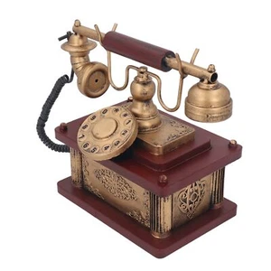 Antique Retro Rotary Dial Landline Phone Prop - Vintage Decor Style - Picture 1 of 17