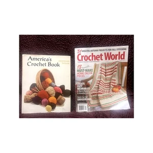 CROCHET WORLD MAGAZINE AUTUMN 2024 & American's Crochet Book 1972 Hardback Dust - Bild 1 von 24