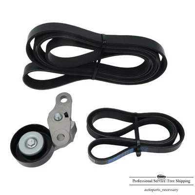 Tensor serpentino aire acondicionado 90K-38159 y correa de transmisión para Chevy Silverado GMC Hummer Foto 1 de 4