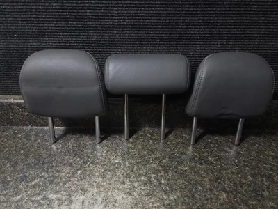 10 - 15 Toyota Prius Rear 2nd Row Headrest Head Rest Set of 3 Dark Gray Leather Foto 1 de 4