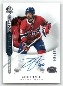 2020-21 Upper Deck SP Authentic Future Watch Auto Alex Belzile #180 /999 - Picture 1 of 2