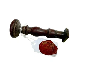 ANTIKER WACHS-SIEGELSTEMPEL WAPPENWAPPEN 19./18. JAHRHUNDERT - Bild 1 von 4