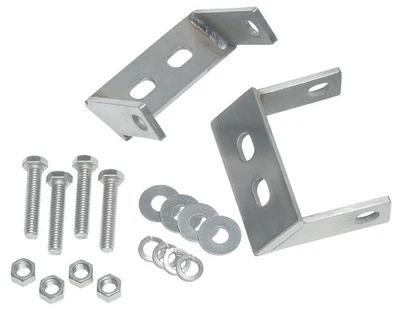 Kentrol 30508 Polished Rear Bumper Brackets Pair for 45-86 Jeep CJ - Image 1 of 4