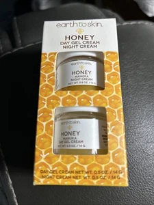 Earth To Skin Honey .5 Oz Day Gel & .5 Night Cream - Picture 1 of 3
