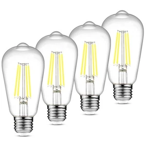 Vintage LED Edison Bulbs, 6W, Equivalent 60W, Non-Dimmable, Daylight 5000K, 7... - Picture 1 of 9