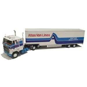 Ford CL9000  1983 ATLAS VAN LINES CA089 Semi trailer truck 1:43 Altaya - Picture 1 of 2