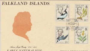 GB - Falkland Is 1985 Naturalists/Endangered Species SG 514/7 FDC BIRD DOLPHIN - Picture 1 of 1