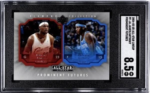 2004-05 UD All-Star Lineup LeBron James Carmelo Prominent Futures HOF - CGC 8.5 - Picture 1 of 2