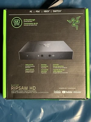 Razer Ripsaw HD Game Streaming Capture Card: 4K Passthrough - 1080P FHD 60 FPS - Image 1 of 3