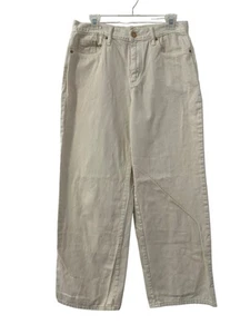 Universal Thread White Relaxed Wide Leg Ankle Jeans Women’s Size 10 New - Picture 1 of 4