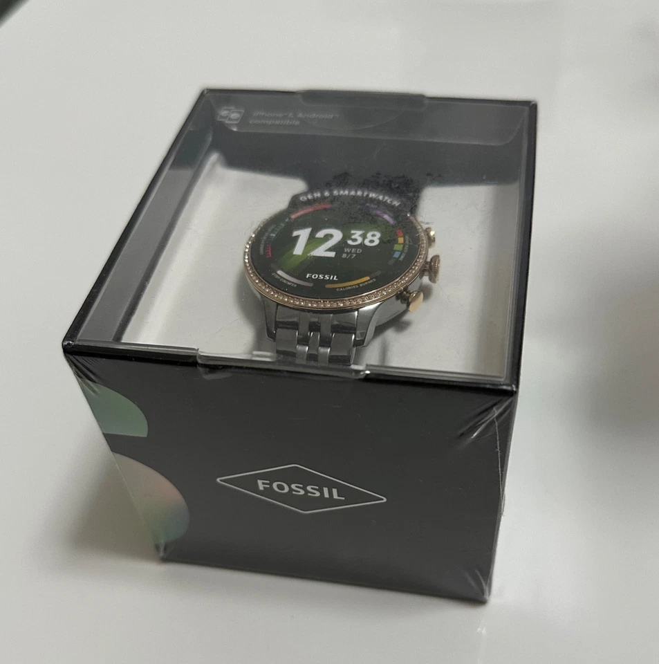 Fossil Damen Smartwatch 6 Generation Edelstahl Grau FTW6078 - Bild 1 von 1