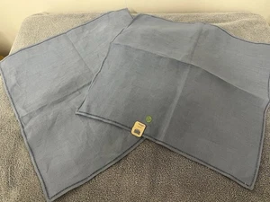Paar Servietten reines Leinen blau - Made in Ireland - Bild 1 von 4