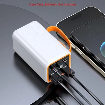 4-Slot Type-C LCD Display 21700 Battery Power Bank Case Charger Box DIY Kit； - Bild 1 von 4