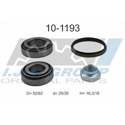 1x ORIGINAL® Ijs Group Radlagersatz Hinten für Renault TRAFIC Kasten (T_ P_ - Bild 1 von 4