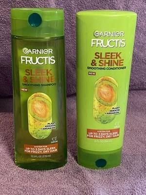 SET of Garnier Fructis Sleek & Shine Shampoo & Conditioner-12.5/12 fl oz - Image 1 of 2