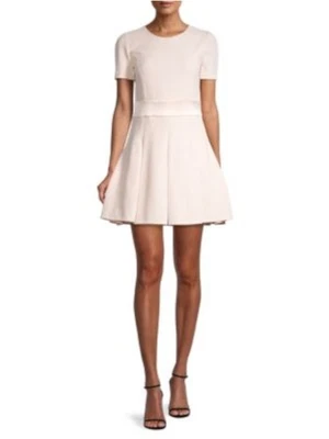 EMPORIO ARMANI Mujer Rosa Cuello Redondo Corto Fiesta Calce + Vestido Acampanado 38 Foto 1 de 3