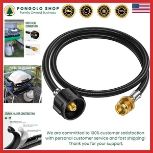 Blackstone Propan Adapter Schlauch & Regler für 20 lb Tank, Gasgrill & Grillplatte - Bild 1 von 10