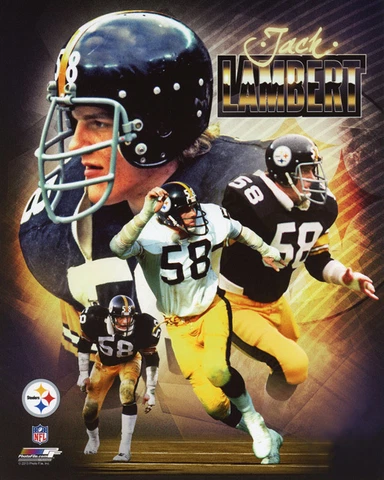 Pittsburgh Steelers JACK LAMBERT Glossy 8x10 Photo Collage Football Print Poster Cover