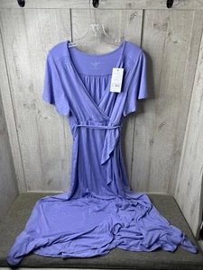 Isabel By Ingrid & Isabel Lavender Maternity Ruffles Wrap Dress M Flutter Sleeve - Picture 1 of 6
