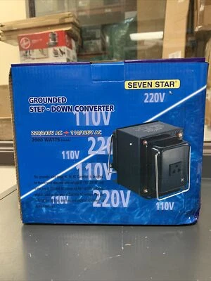 transformador de voltaje reductor Seven Star 2000 vatios THG2000-D Foto 1 de 4
