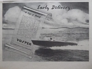 9/1947 PUB VOSPER PORTSMOUTH SHIPBUILDER JOLLY BOAT CRAFT BATEAU ORIGINAL AD - Foto 1 di 2