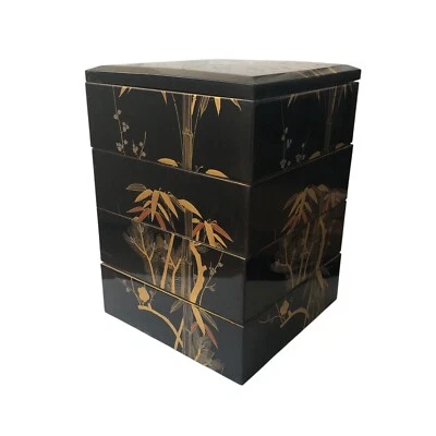 1937 GILT LACQUER JUBAKO BENTO BOXES - Japanese Showa Era Maki-e 19th Century - Image 1 of 4