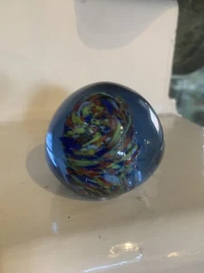 Small Multicoloured Glass Paperweight - Picture 1 of 4