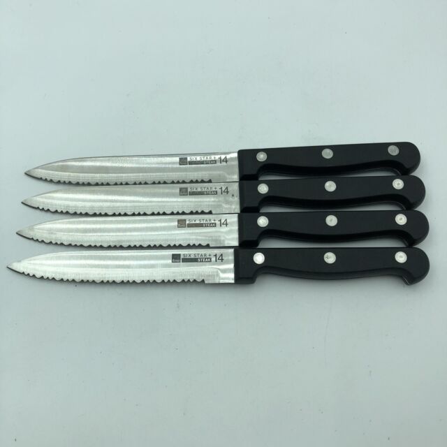 Ronco Six Star 15 Piece Knife Set 1-12, 16, 2 Steak Knives
