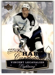 2007-08 Upper Deck MVP Hart Candidates Vincent Lecavalier #HC5 Tampa Bay