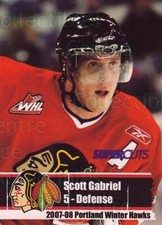 2007-08 Portland Winter Hawks #7 Scott Gabriel