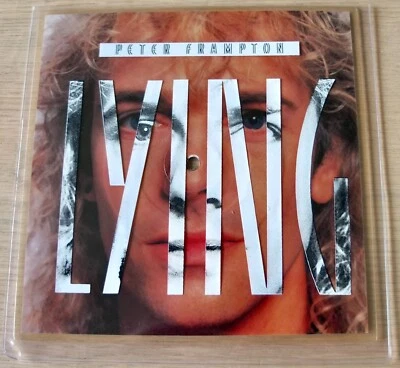 PETER FRAMPTON LYING  8" SQUARE PIC DISC VIRGIN (1986) MINT ROCK POP UK - Image 1 of 3