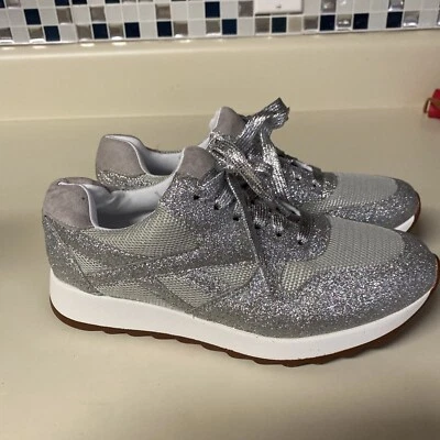 Women's Fashioin Glitter Sparkly Lightweight Metallic Tennis Sneaker Shoes NEW - Image 1 of 4