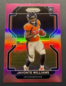 2021 Panini Prizm #345 Javonte Williams Rookie Pink Denver Broncos RC - Picture 1 of 2