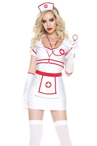 6 PC. Ladies Emergency Room Nurse Costume Set - Picture 1 of 2
