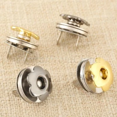 Set of 5 Magnetic Snaps Bag Purse Clasp Metal Button Fastener 17mm Handbag Purse - Image 1 of 4